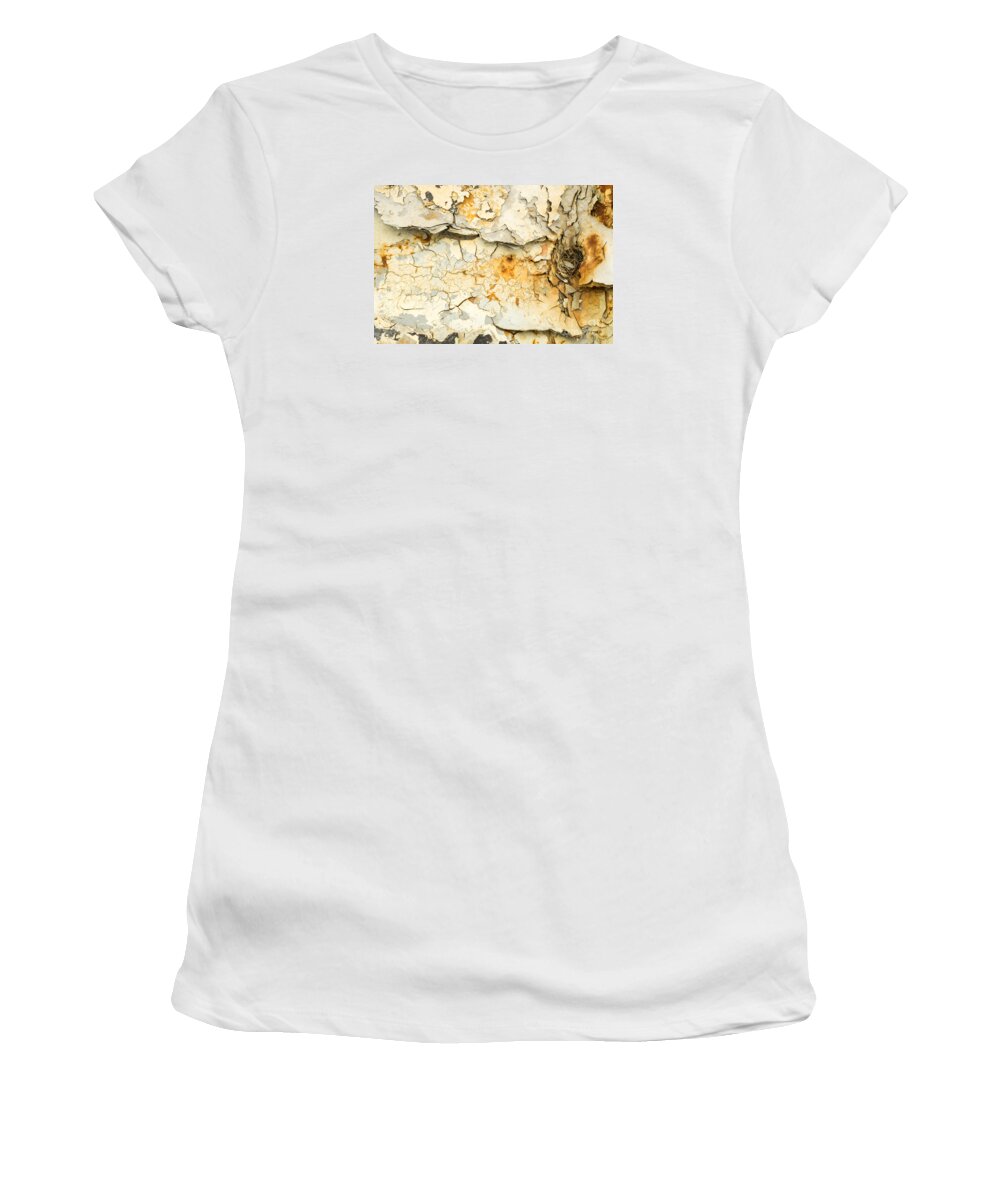 Rust Women's T-Shirt featuring the photograph Rust and Peeling Paint by Imagery by Charly