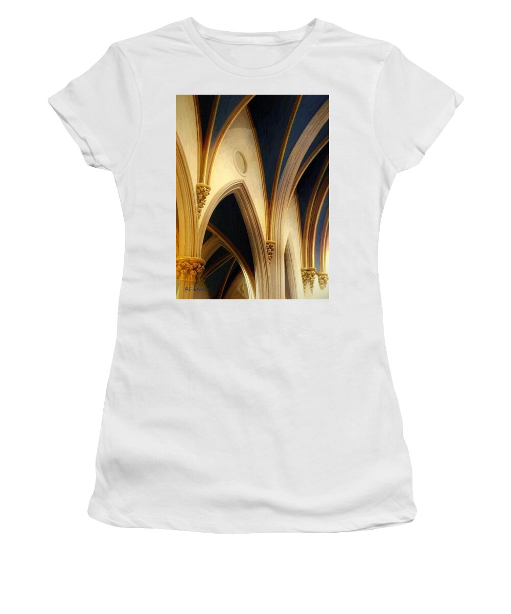 Gothic Women's T-Shirt featuring the painting Sacred Geometry by RC DeWinter