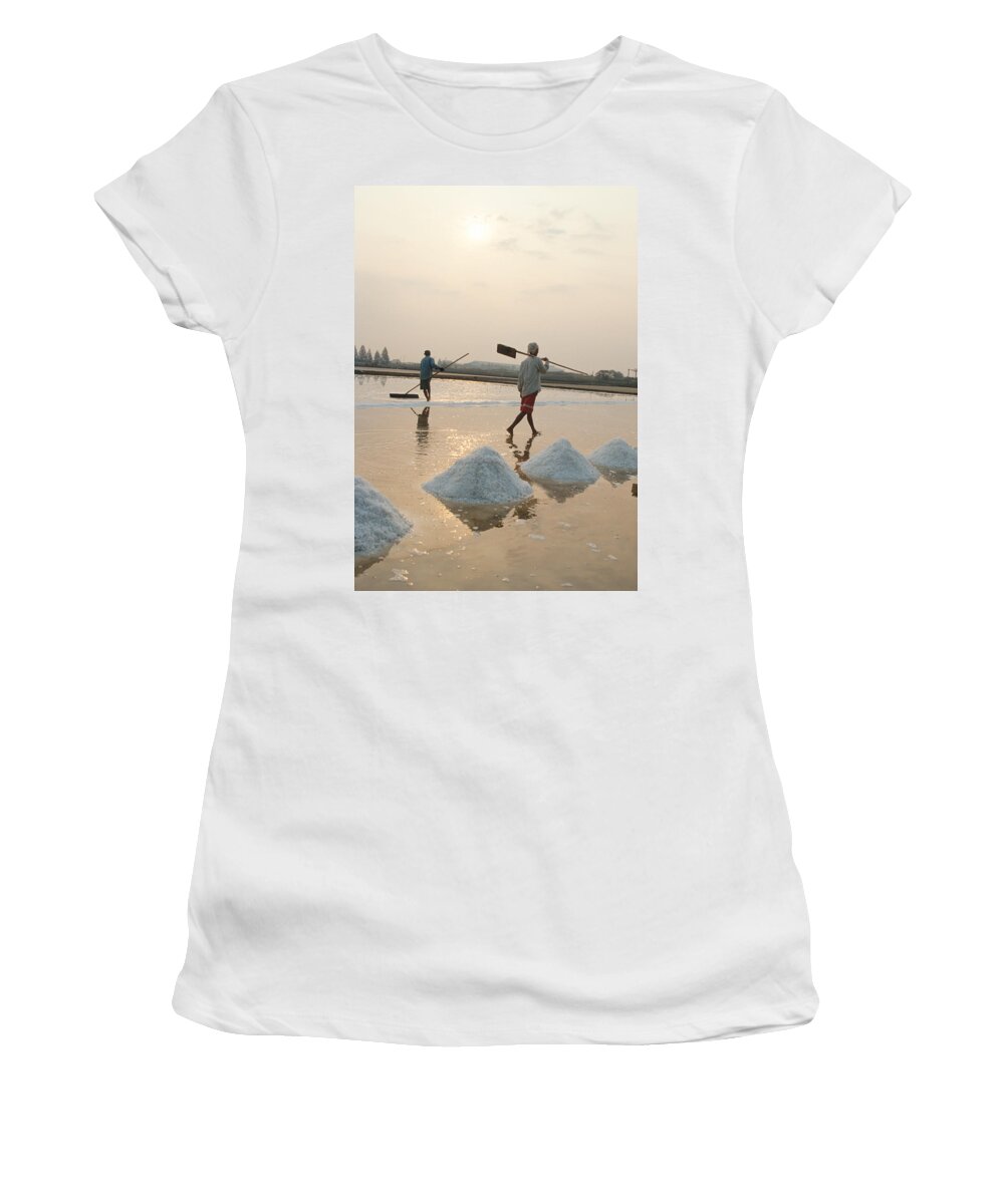 Field Women's T-Shirt featuring the photograph Salt Field by Mark Harmel