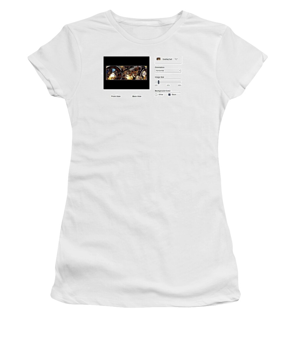  Women's T-Shirt featuring the photograph Sample Greeting Card by Jeff Kurtz