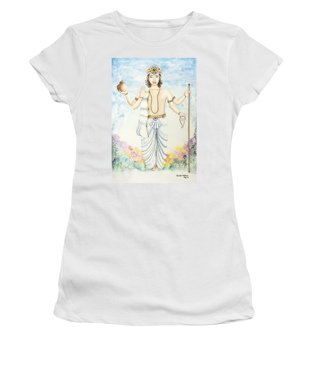 Vedic Astrology Women's T-Shirt featuring the painting Shukra Venus by Srishti Wilhelm