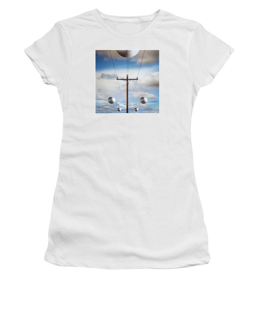 Ufo Women's T-Shirt featuring the photograph Sir I suggest you call the phone company by Gary Warnimont