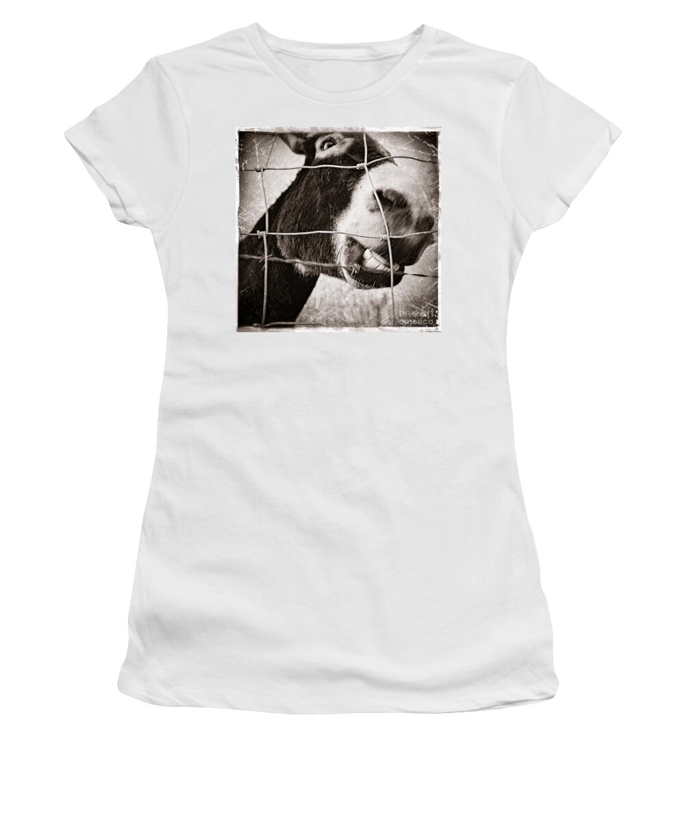 Square Photography Women's T-Shirt featuring the photograph Smile Like You Mean It by Trish Mistric