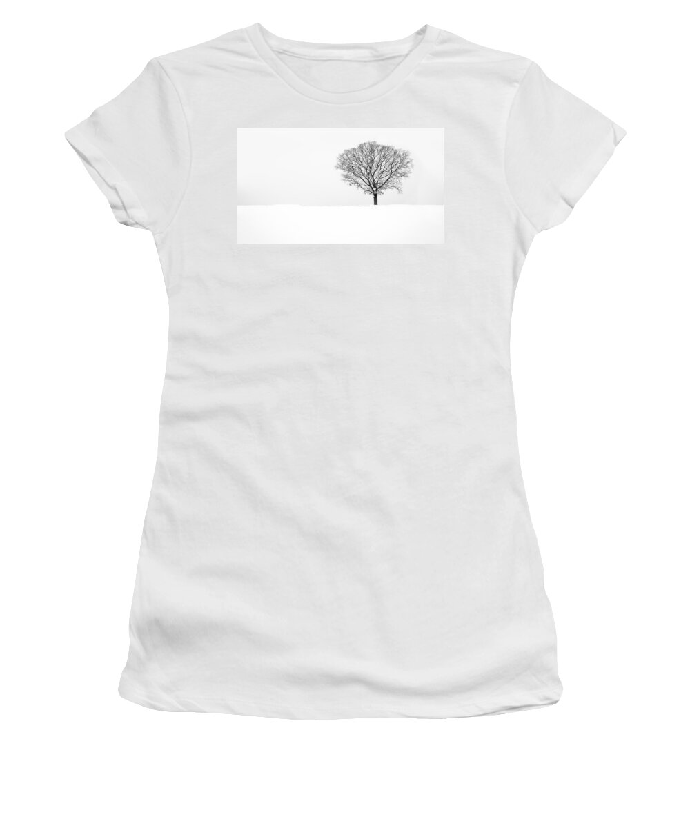 Alone Women's T-Shirt featuring the photograph Solitude by Mihai Andritoiu