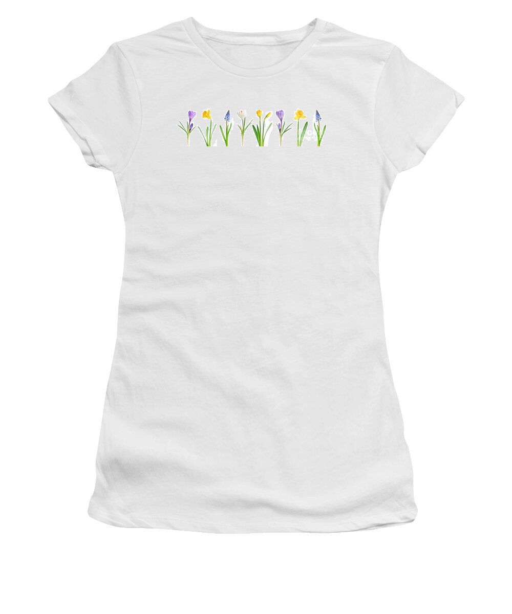 Flowers Women's T-Shirt featuring the photograph Spring flowers 1 by Elena Elisseeva
