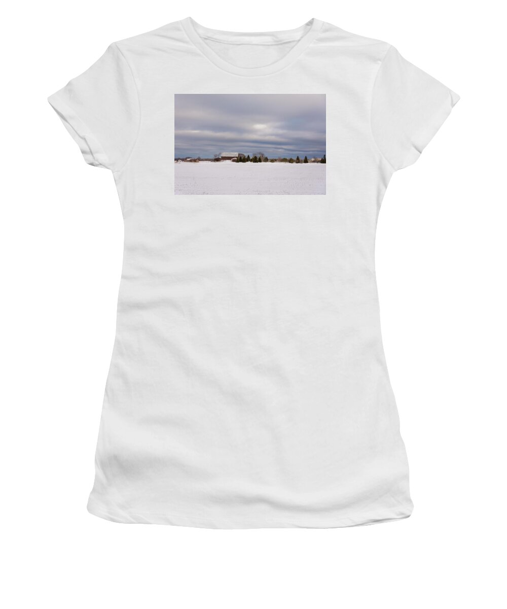 D7100 Women's T-Shirt featuring the photograph Spring Is Sprung...sorta by Steve Harrington