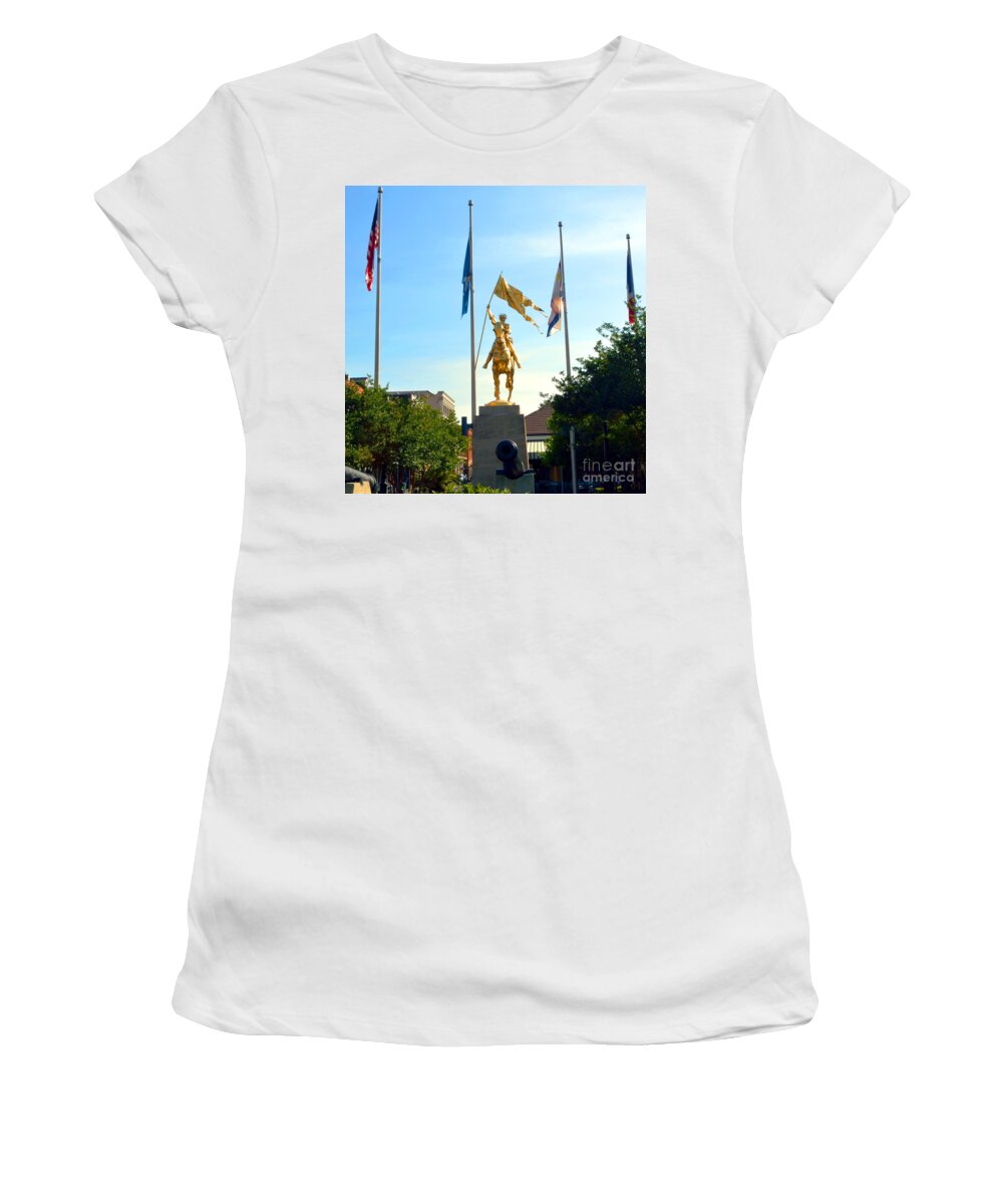 St. Joan Women's T-Shirt featuring the photograph St Joan at Midday by Alys Caviness-Gober