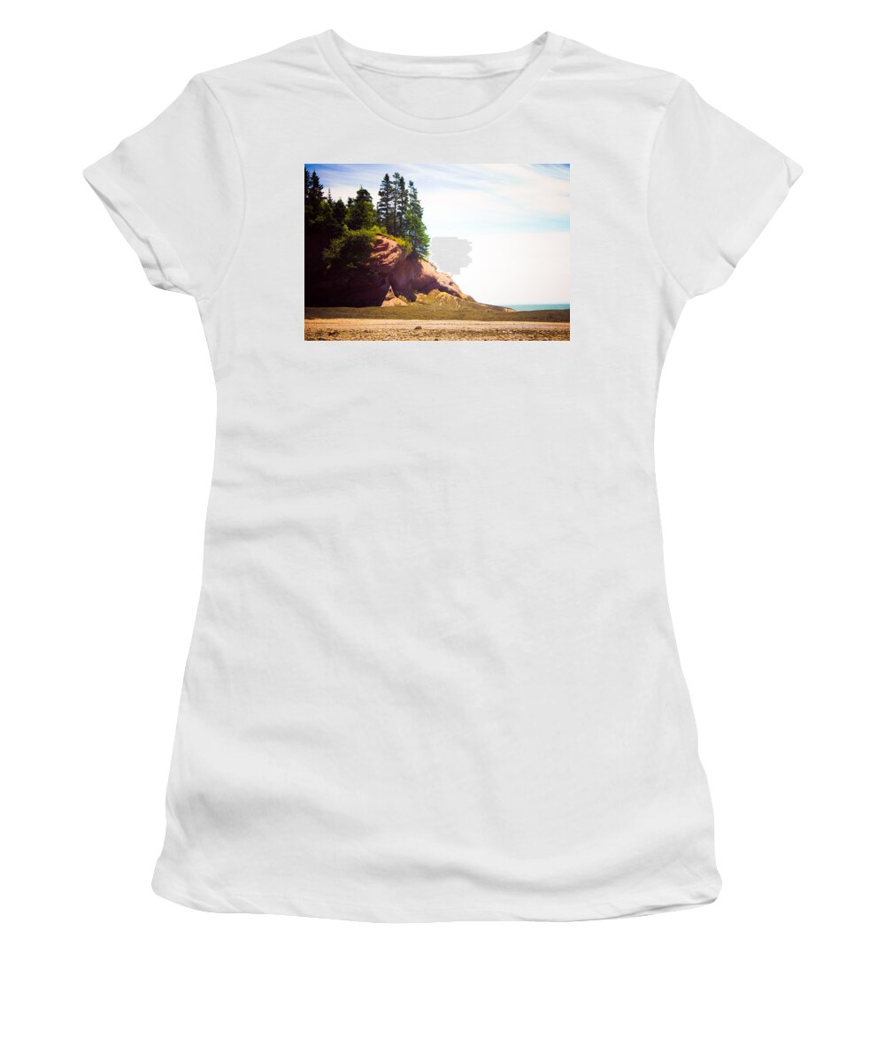 St Martins Sea Caves Women's T-Shirt featuring the photograph St. Martin's Sea Caves by Sara Frank