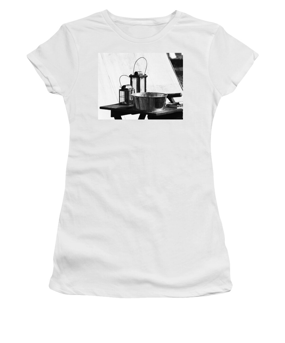 Black And White Women's T-Shirt featuring the photograph Still Life by Kae Cheatham