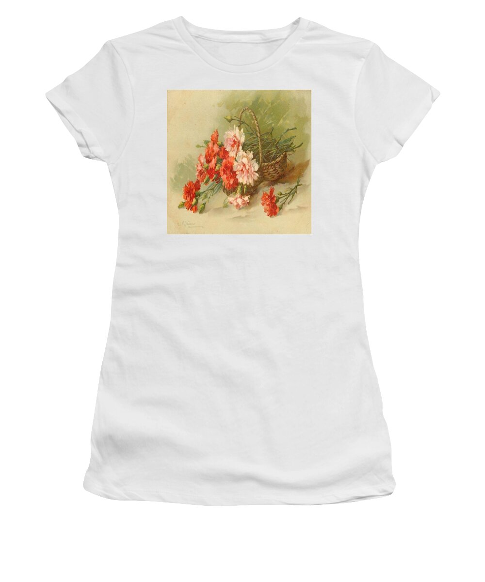 Flowers Women's T-Shirt featuring the painting Still life Of Flowers by Florene Welebny