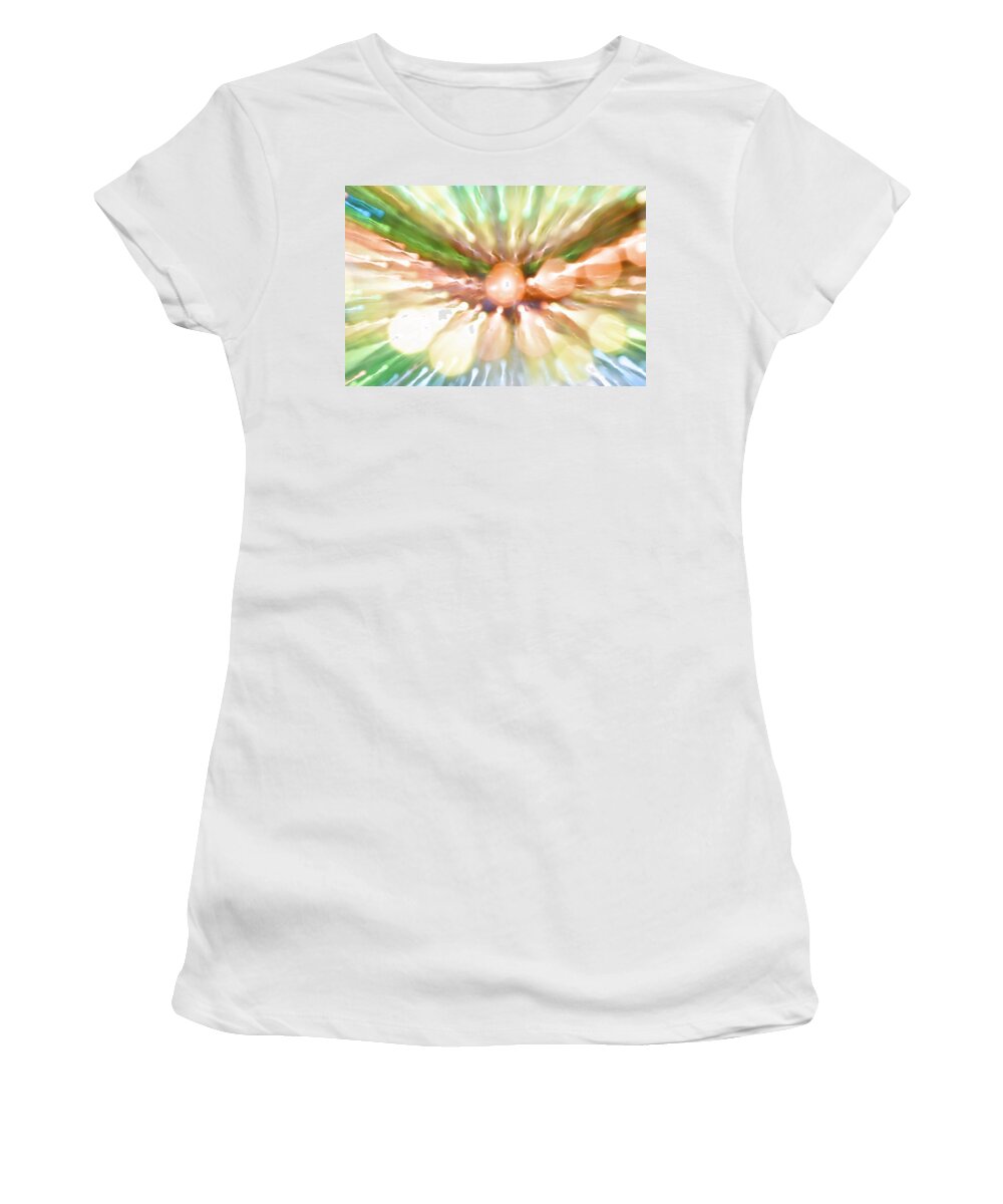 Abstract Women's T-Shirt featuring the photograph Suicide Blonde by Dazzle Zazz