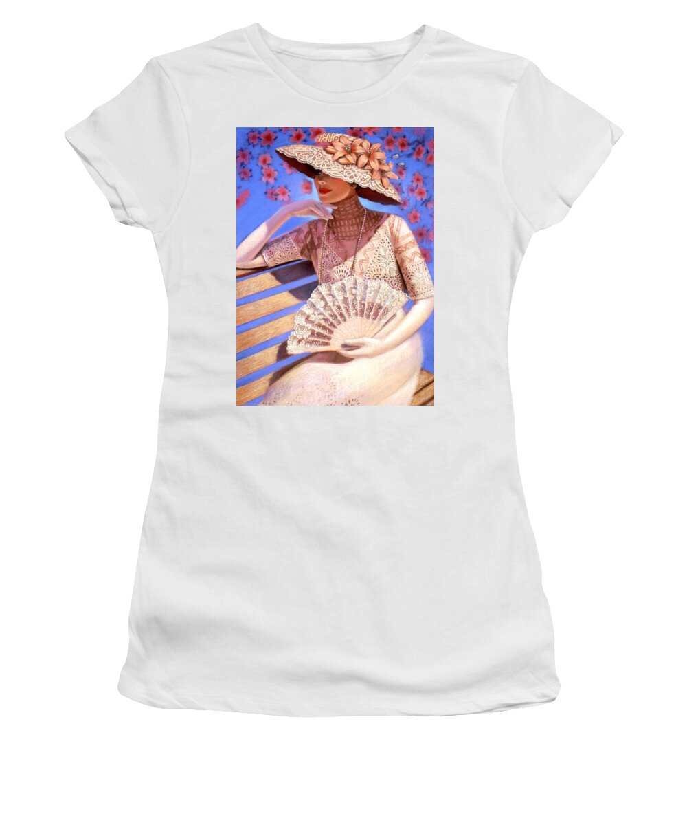 Woman Women's T-Shirt featuring the painting Summer Time by Sue Halstenberg