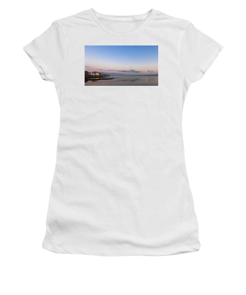 Coast Women's T-Shirt featuring the photograph Sunset over Marine Lake by Spikey Mouse Photography
