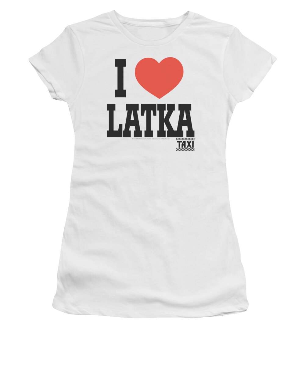Taxi Women's T-Shirt featuring the digital art Taxi - I Heart Latka by Brand A