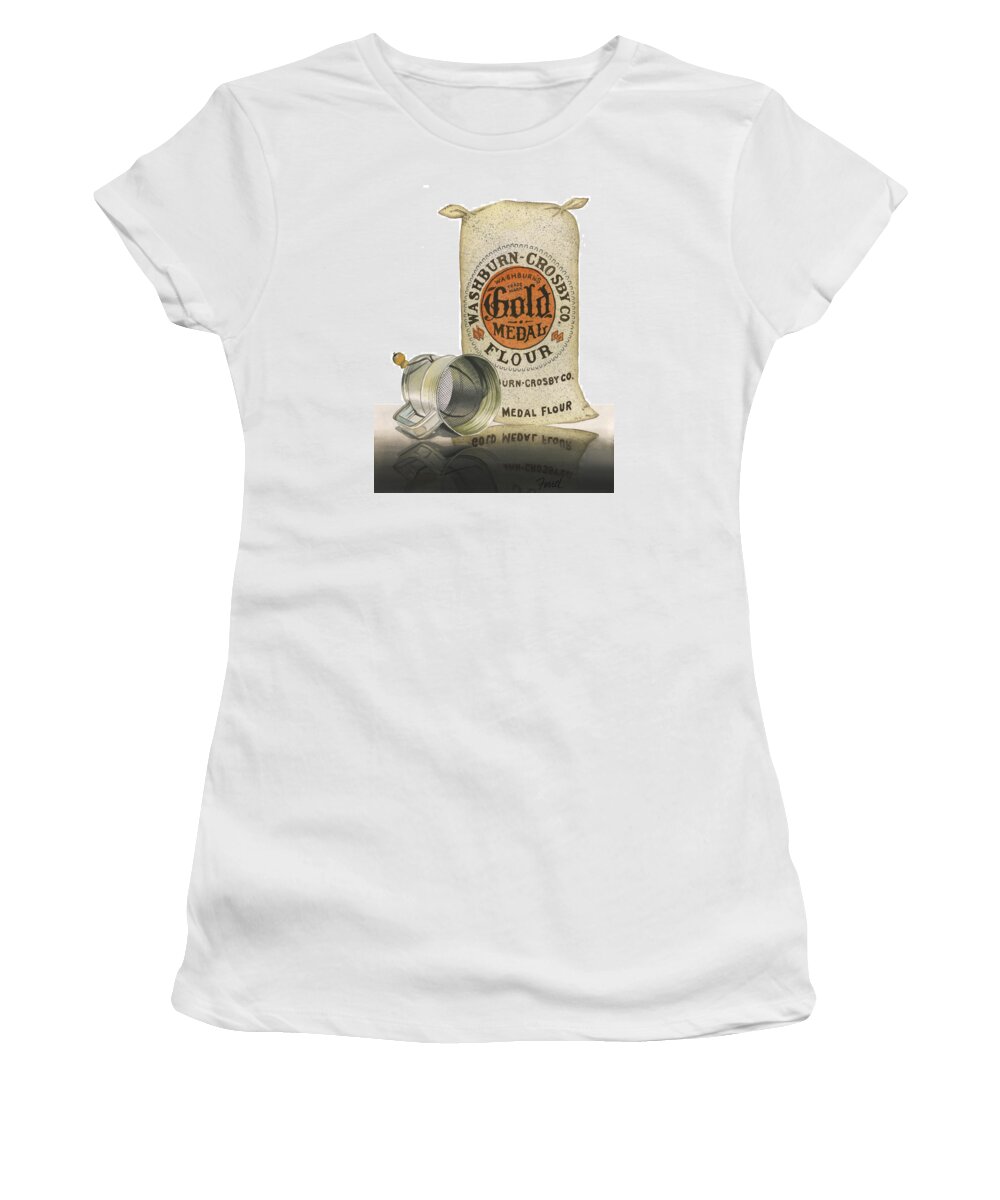 Flour Women's T-Shirt featuring the painting The Bakers Choice by Ferrel Cordle