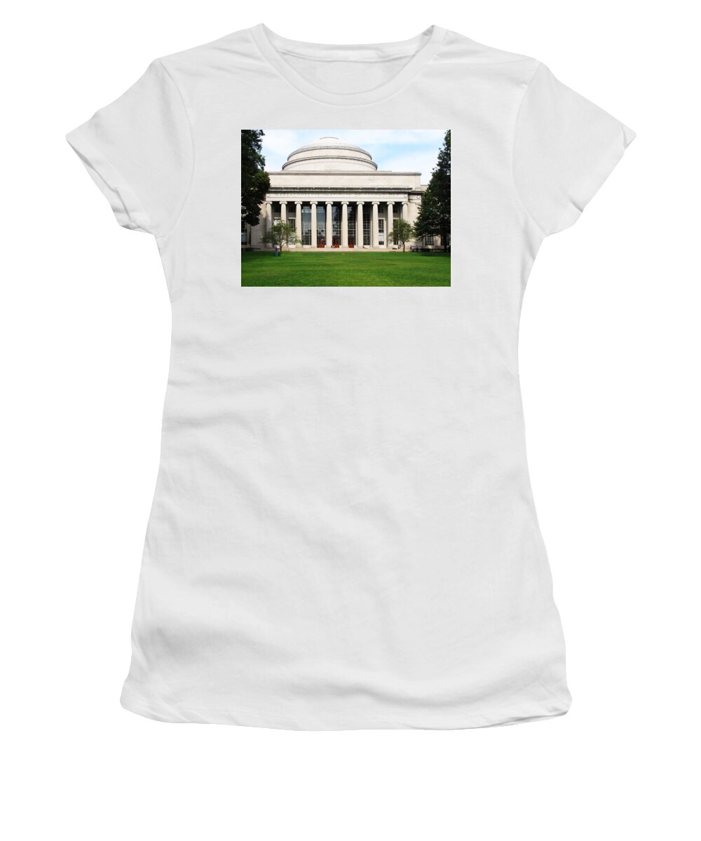 The Dome At Mit Women's T-Shirt featuring the photograph The Dome at MIT by Georgia Fowler