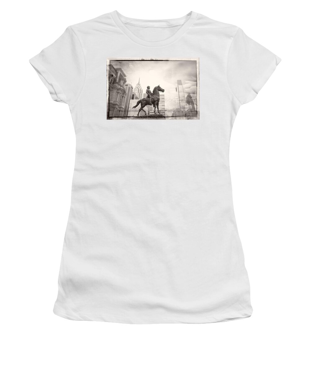 General Women's T-Shirt featuring the photograph The General In Philly by Alice Gipson