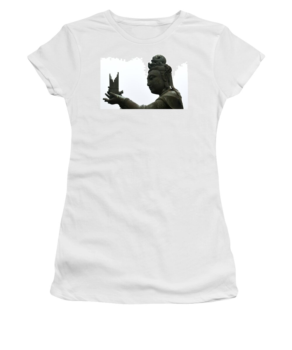 Buddha Gift Women's T-Shirt featuring the photograph The Gift by Gregory Merlin Brown