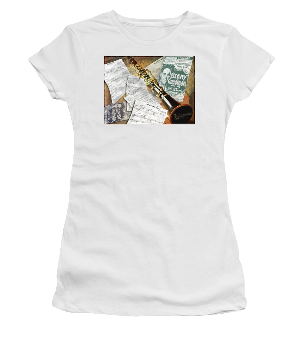 Benny Goodman Women's T-Shirt featuring the photograph The King Of Swing by John Anderson