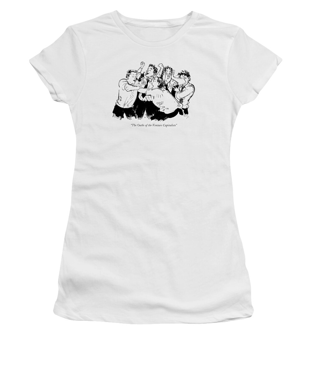 Painters - General Women's T-Shirt featuring the drawing The Oaths Of The Venture Capitalists by William Hamilton