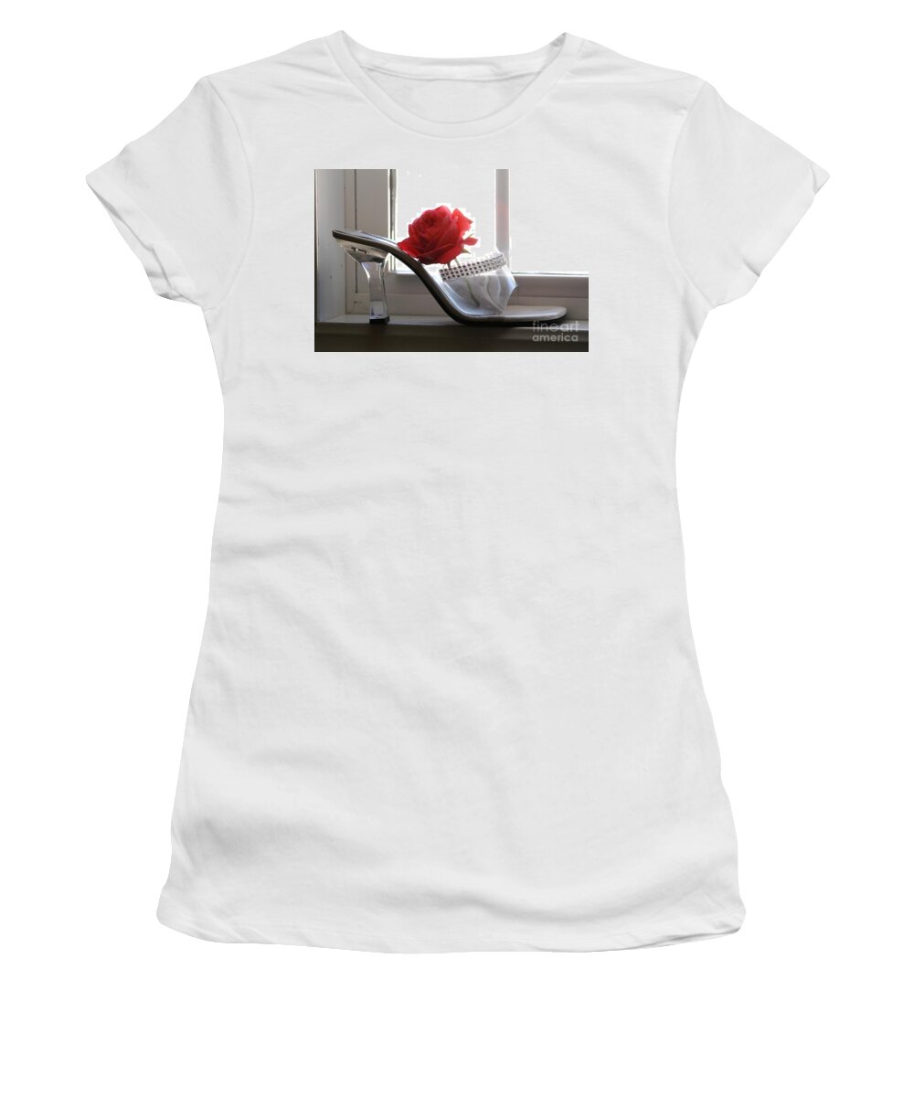 Shoe Women's T-Shirt featuring the photograph The Shoe by Michelle Powell