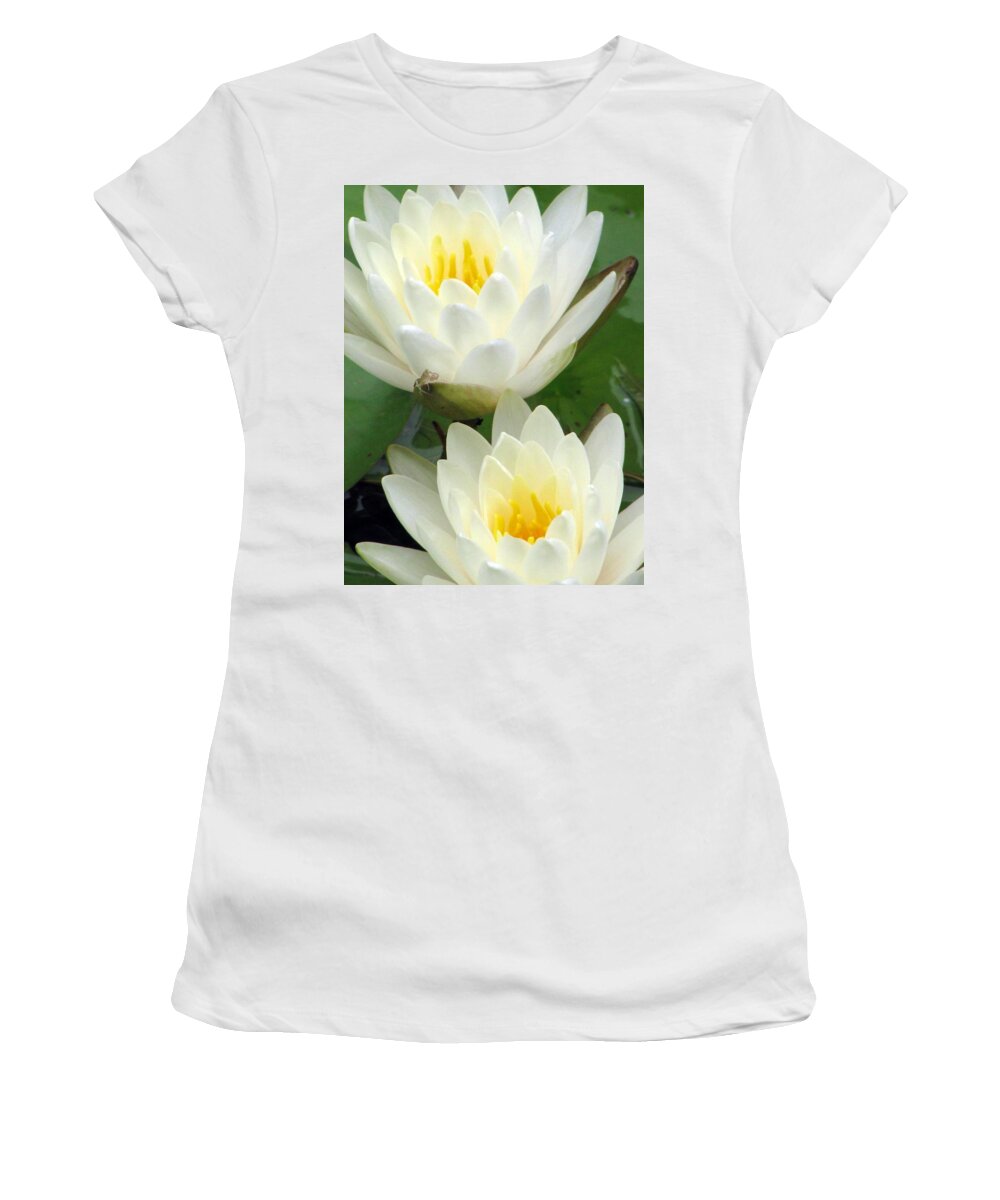Water Lilies Women's T-Shirt featuring the photograph The Water Lilies Collection - 09 by Pamela Critchlow