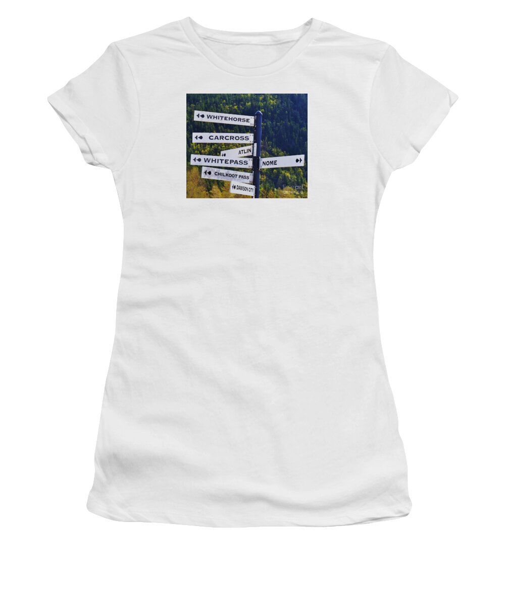 Skagway Women's T-Shirt featuring the photograph There's No Place Like Nome by Marcus Dagan