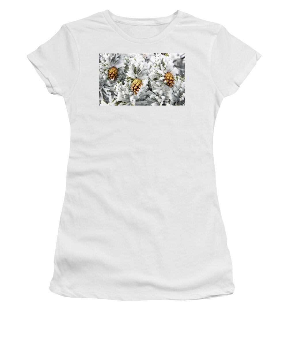 Three Women's T-Shirt featuring the photograph Three Frosty Cones by Marilyn Hunt