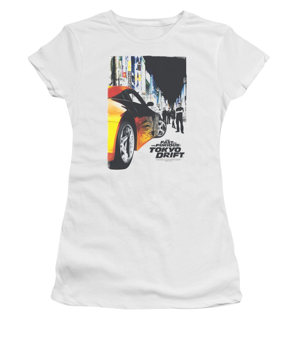 Tokyo Drift Women's T-Shirt featuring the digital art Tokyo Drift - Poster by Brand A
