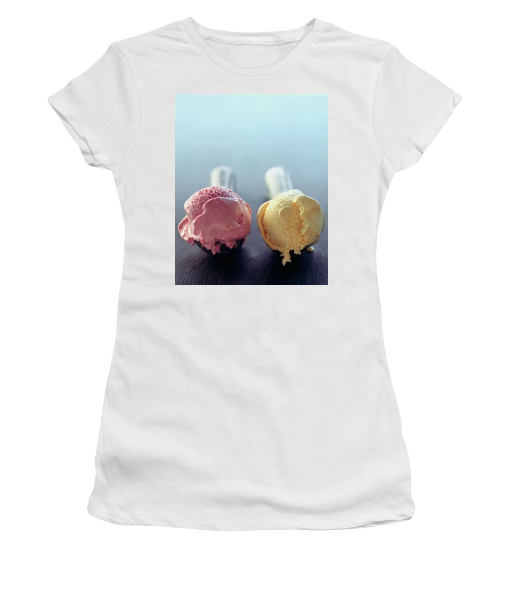 Dairy Women's T-Shirt featuring the photograph Two Scoops Of Ice Cream by Romulo Yanes