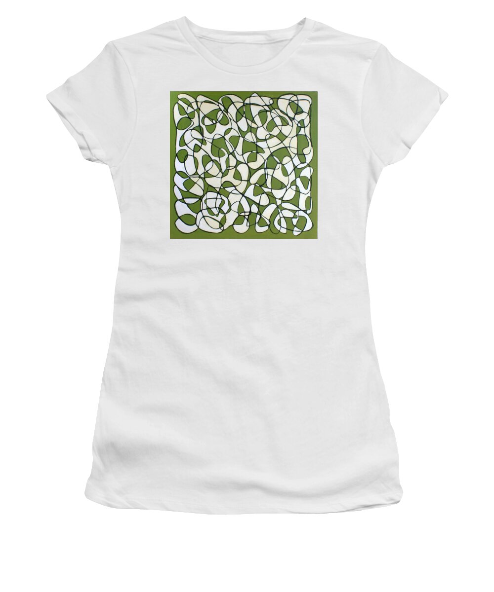 Landscape Women's T-Shirt featuring the painting Untitled #27 by Steven Miller