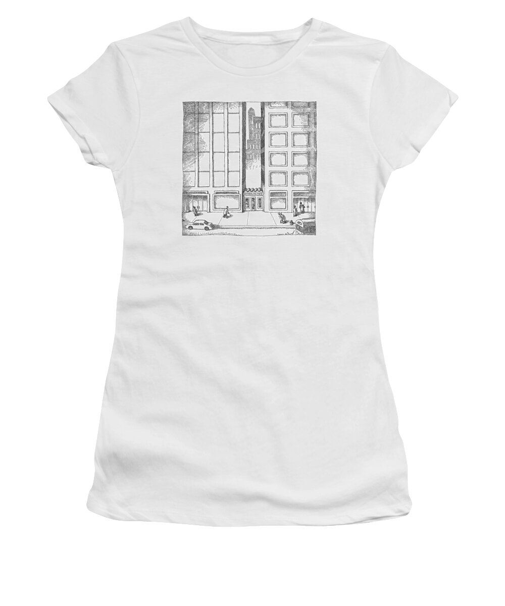 Architecture Urban Business Real Estate

(little Sandwich Shop 'sandwiched' Between Two Skyscrapers.) 121701 Job John O'brien Women's T-Shirt featuring the drawing New Yorker December 12th, 2005 by John O'Brien