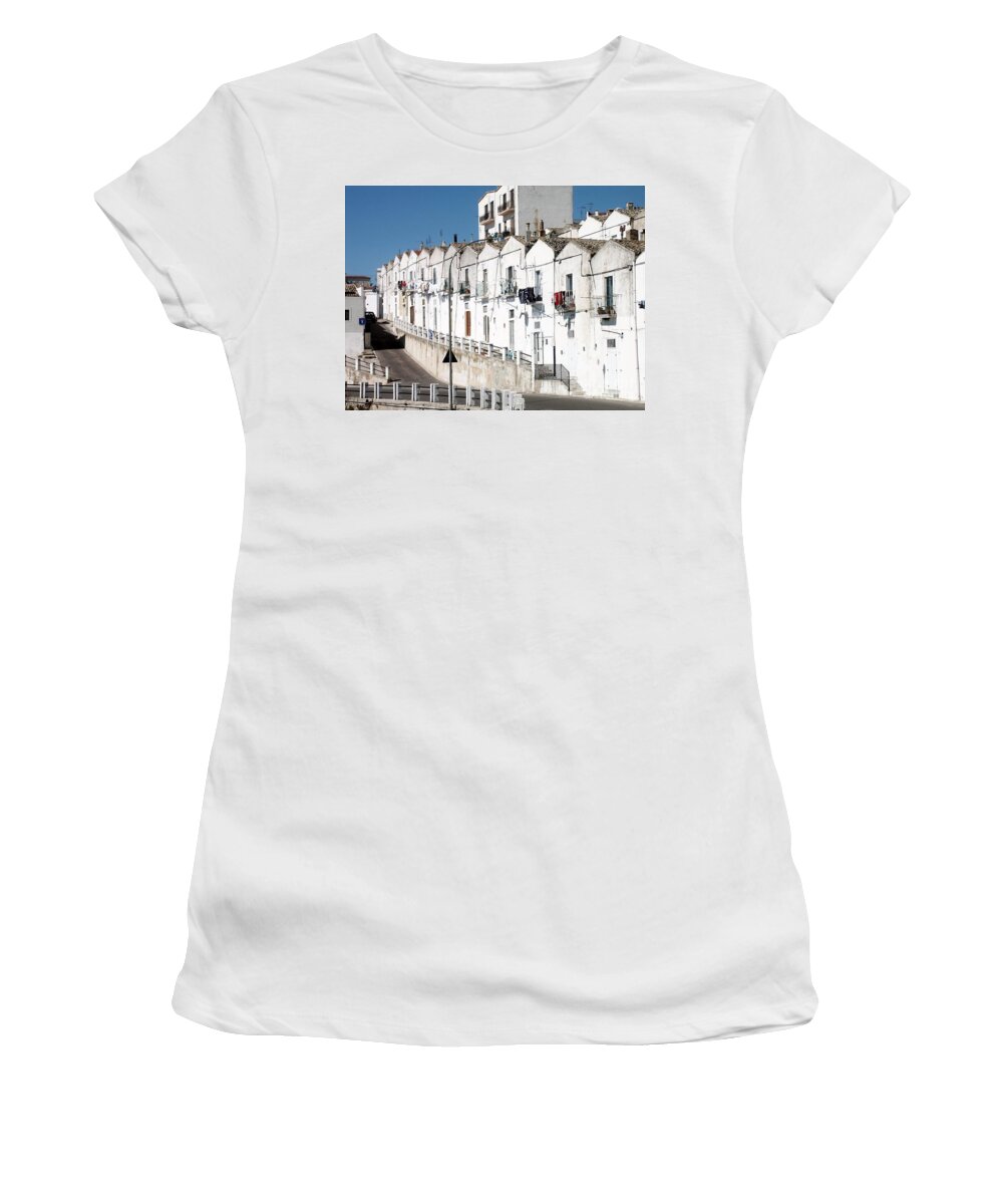 Lombards Women's T-Shirt featuring the photograph View of Monte S. Angelo by Archangelus Gallery