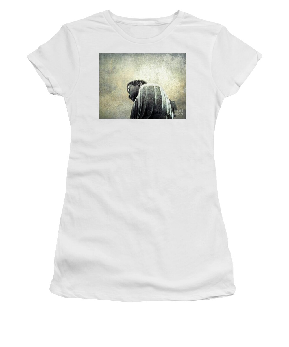 Buddha Women's T-Shirt featuring the photograph Weathering the Storm by Ellen Cotton
