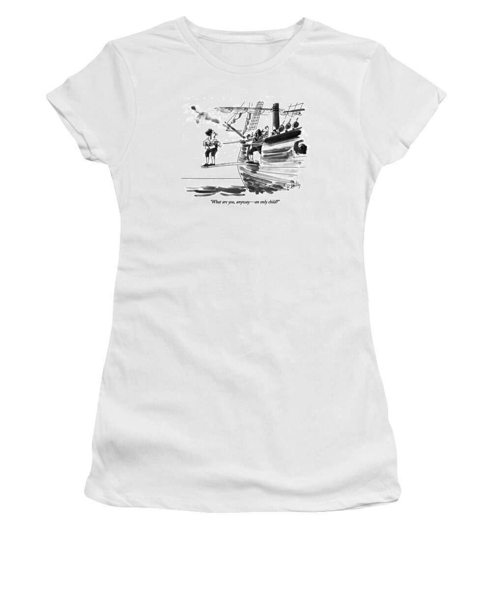 
Family Women's T-Shirt featuring the drawing What by Donald Reilly