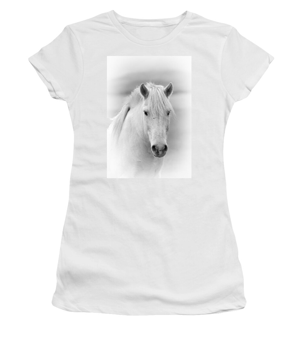 Animal Women's T-Shirt featuring the photograph White Beauty by Claudio Bacinello