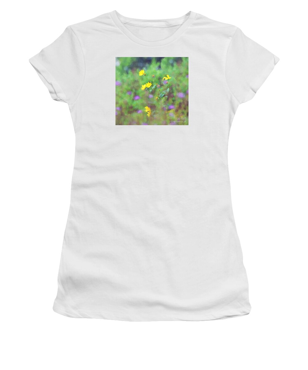Wildflowers Women's T-Shirt featuring the photograph Wildflowers 1 by Kerri Farley