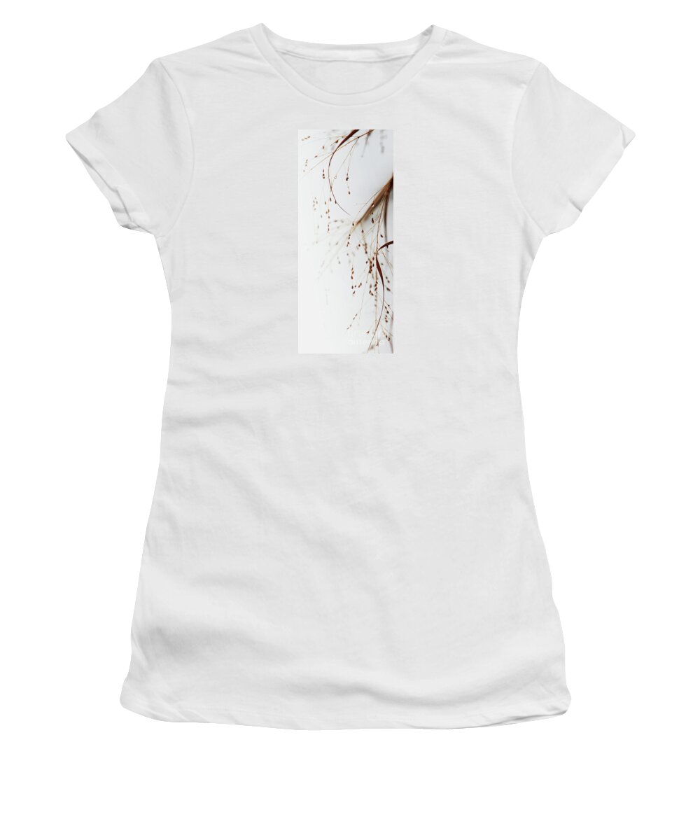 Winter Women's T-Shirt featuring the photograph Winter Tears - 1 by Linda Shafer