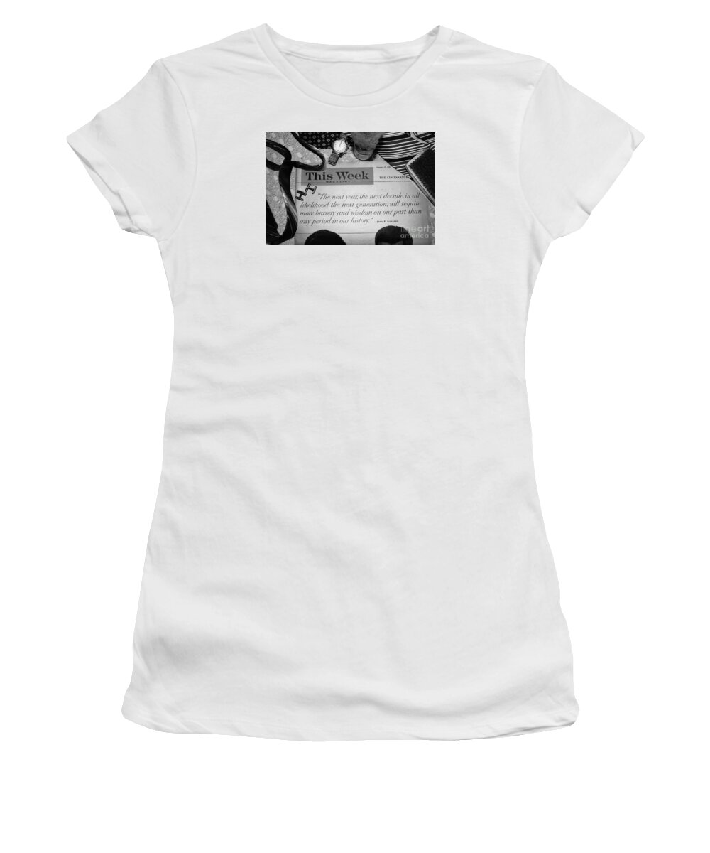 President Kennedy Women's T-Shirt featuring the photograph Wisdom by Beverly Shelby