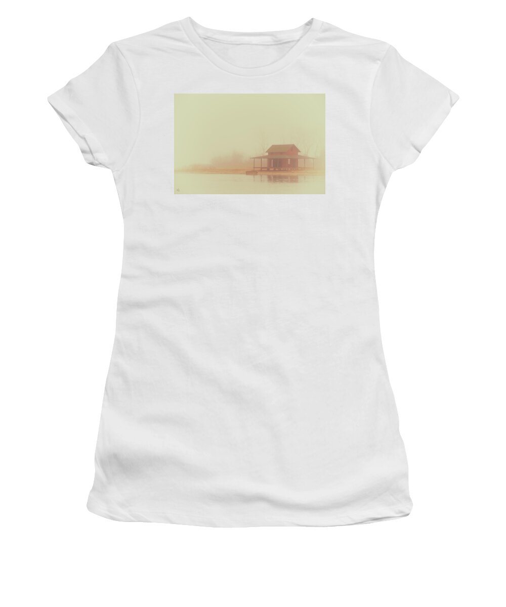 Landscape Women's T-Shirt featuring the photograph Within The Fog by Karol Livote