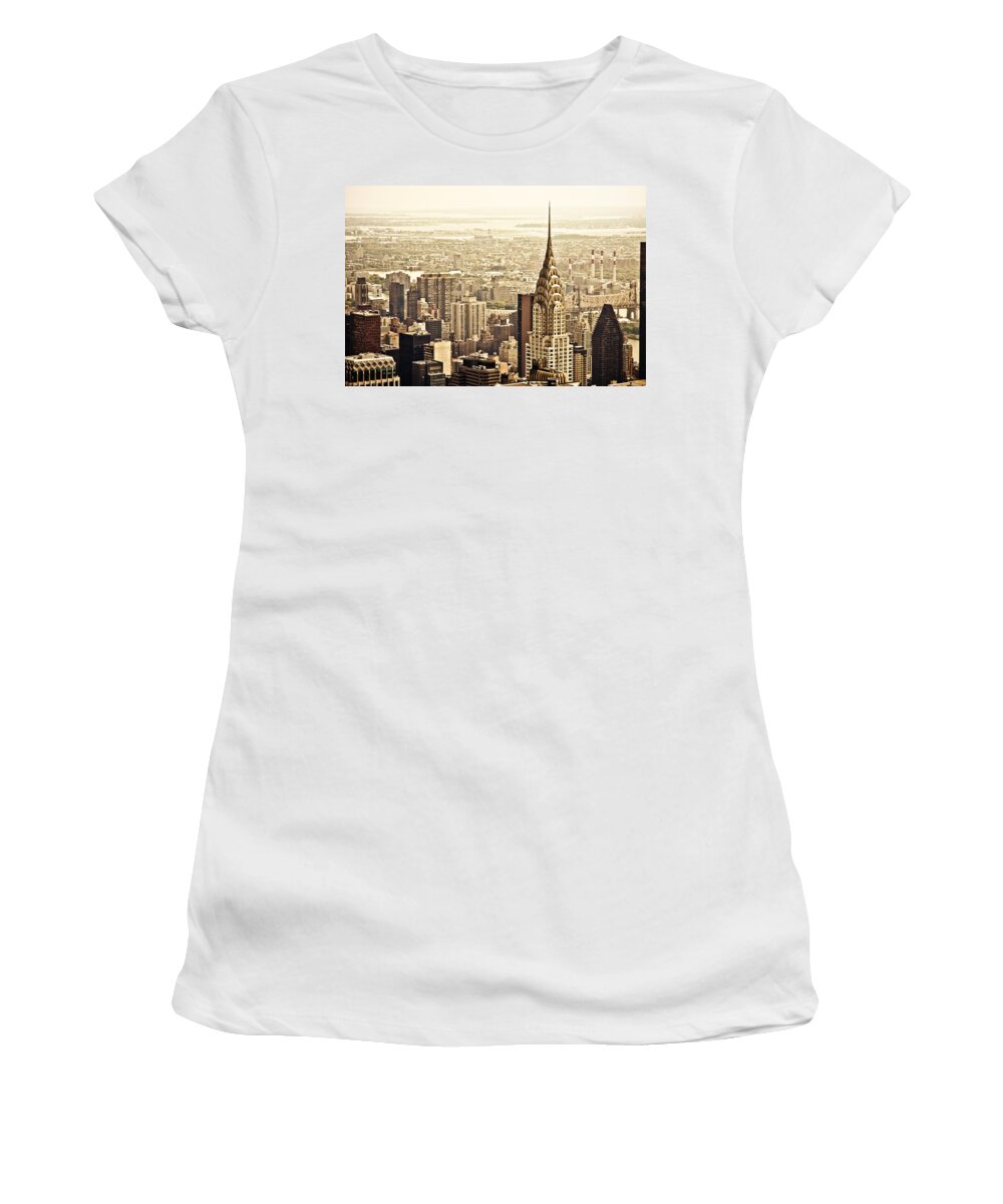 New York City Women's T-Shirt featuring the photograph New York City #1 by Vivienne Gucwa