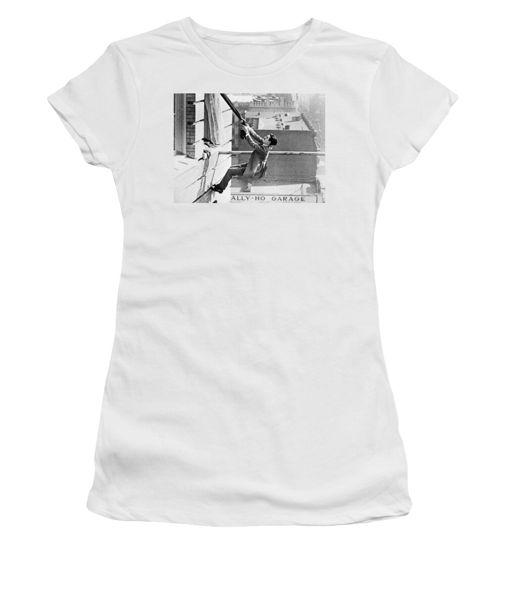 -man In Distress- Women's T-Shirt featuring the photograph Silent Still: Man In Distress #1 by Granger