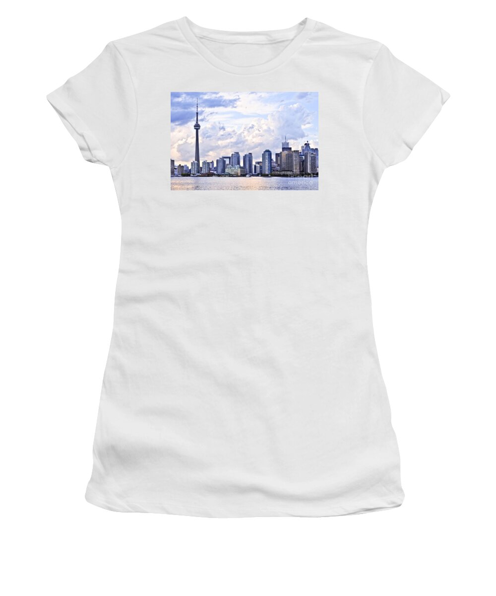 Toronto Women's T-Shirt featuring the photograph Toronto skyline 5 by Elena Elisseeva