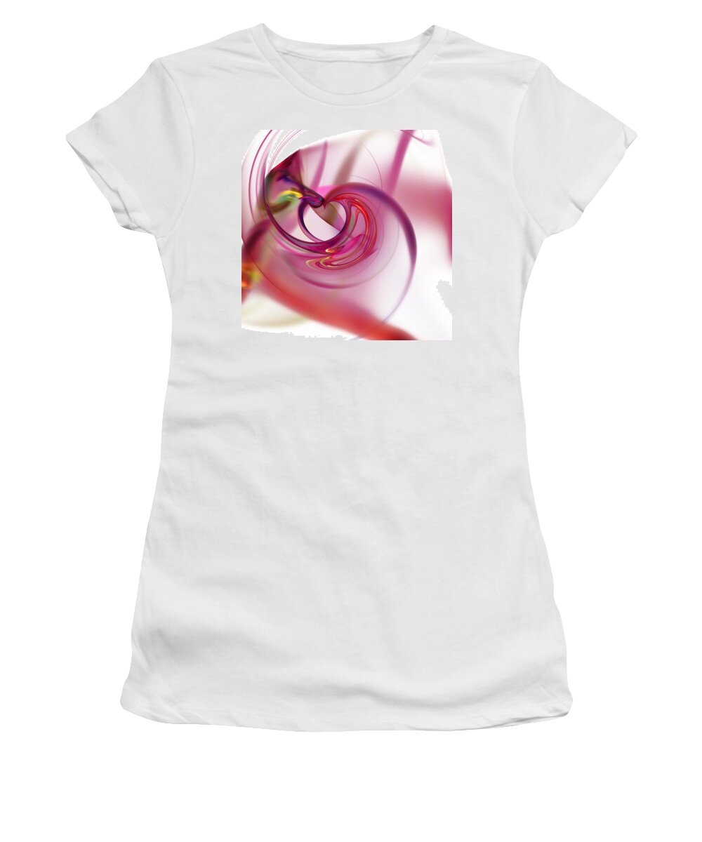 Background Women's T-Shirt featuring the digital art Fractal #24 by Henrik Lehnerer