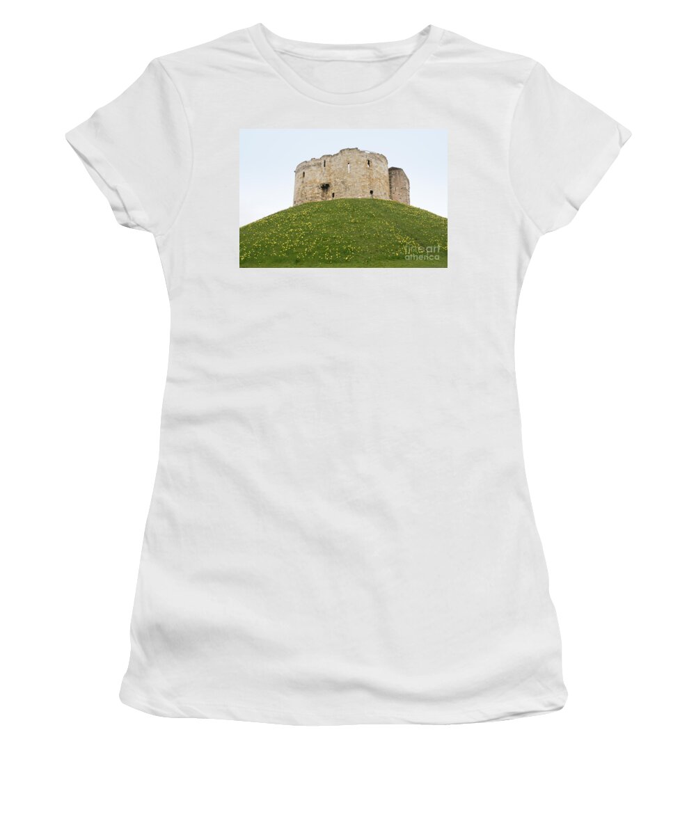 Architecture Women's T-Shirt featuring the digital art Scenes from the City of York #28 by Carol Ailles