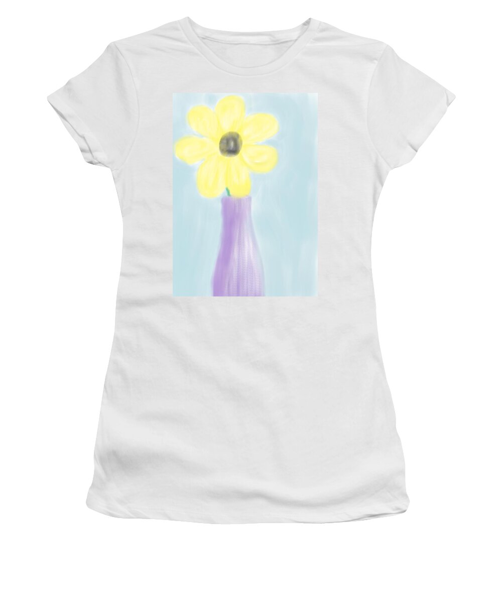 Flower Women's T-Shirt featuring the digital art A Flower For Mo by Heidi Smith