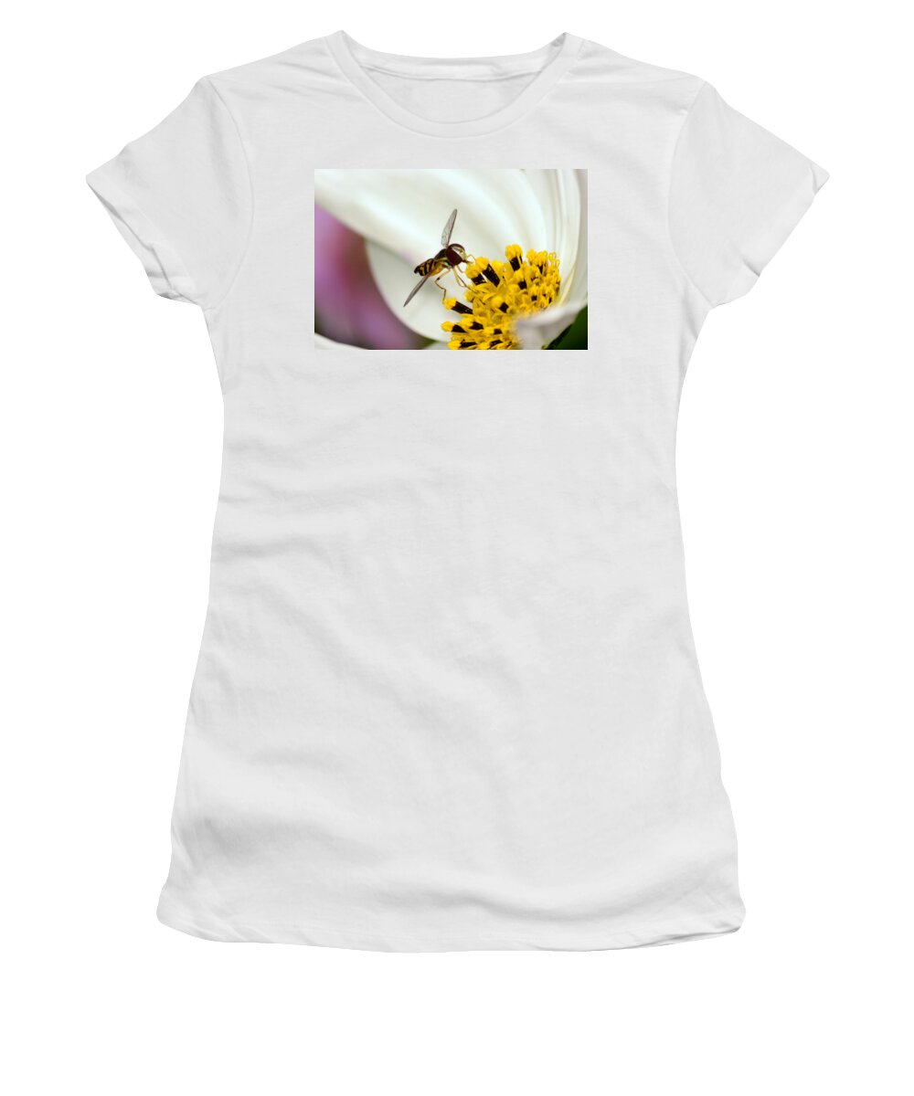 Bee Women's T-Shirt featuring the photograph Afternoon Delight by Lori Tambakis