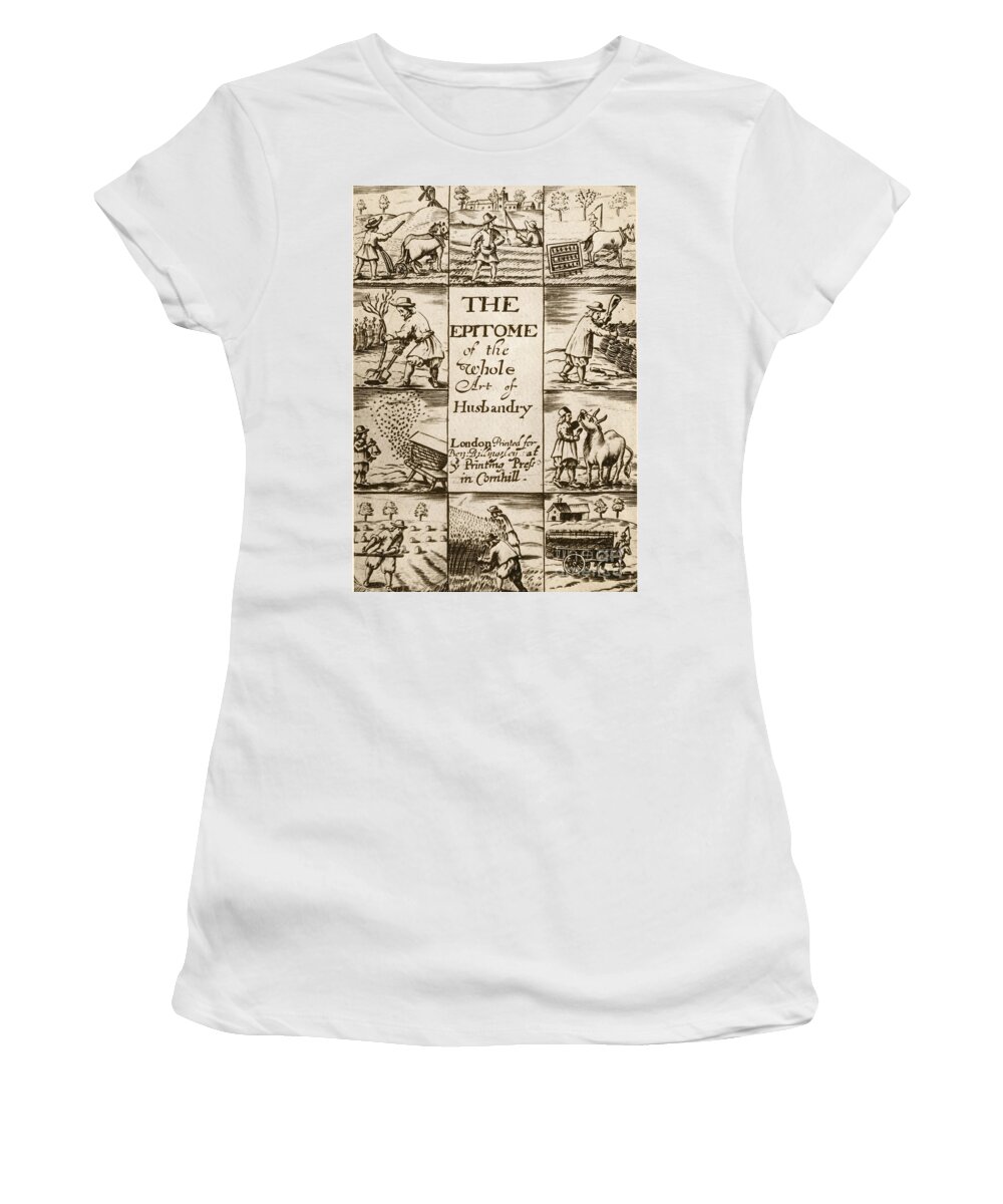 Joseph Blagrave Women's T-Shirt featuring the photograph Animal Husbandry, 1675 by Science Source