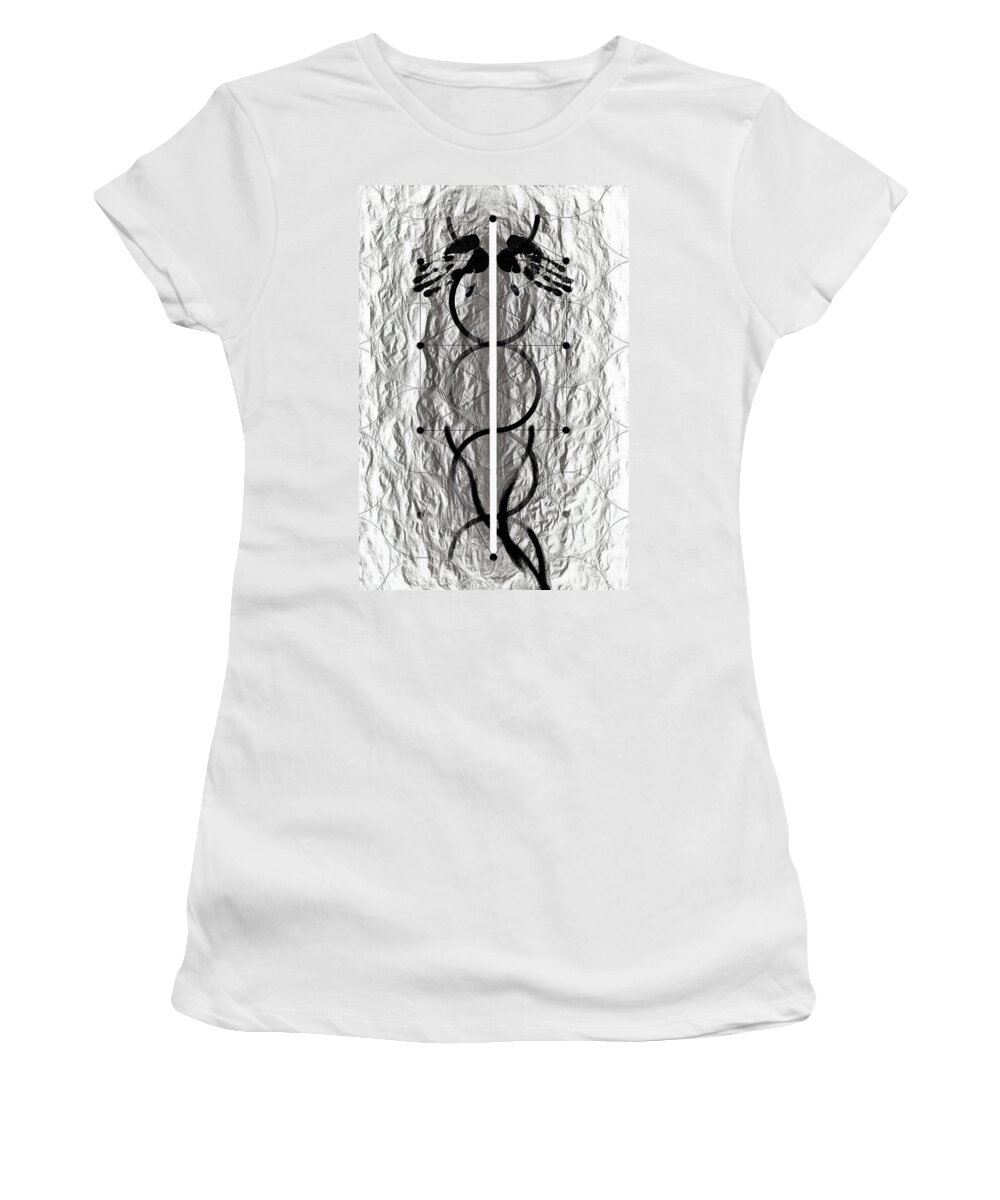 Lithograph Women's T-Shirt featuring the photograph Caduceus by David Kleinsasser