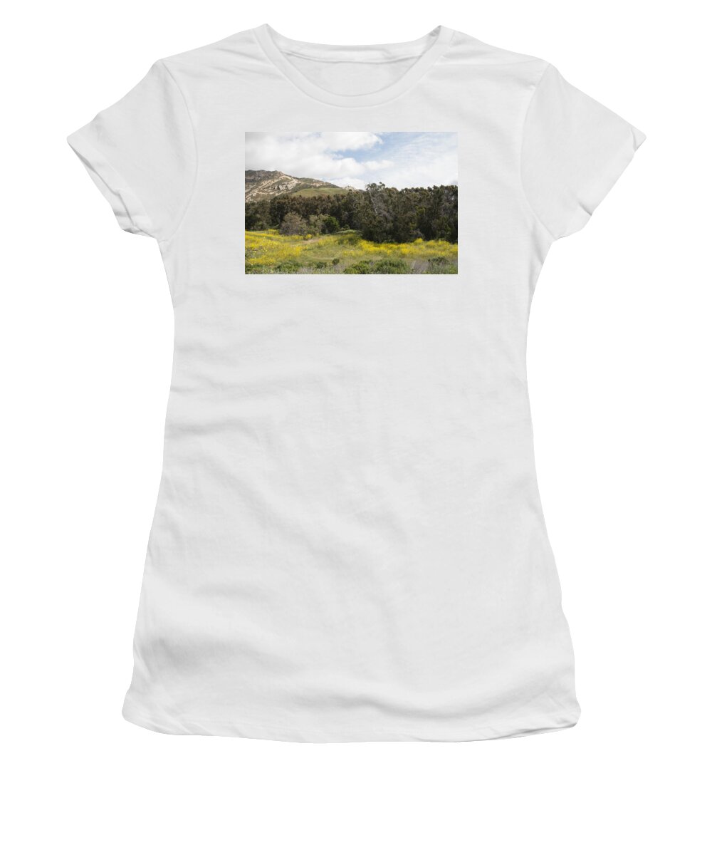 California Women's T-Shirt featuring the photograph California Hillside View III by Kathleen Grace
